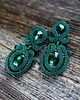kolczyki soutache Szmaragdowe - kolczyki sutasz 1