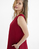 sukienki mini damskie Lniana Sukienka DAHLIA RED WINE 1