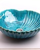 umywalki UM20 Umywalka ceramiczna turkusowa muszla 1