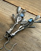 kolczyki wire wrapping kamień księżycowy   - gałązki 1