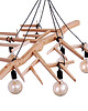 lampy wiszące Lampa sufitowa drewniana Big Branch 6 6