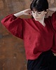 bluzki - inne Bluzka BELZA / len / bordo 2