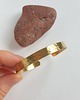 bransoletki - inne Bransoletka ZEN mała 0,8 cm, mosiądz młotkowany 3