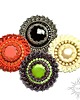 broszki Fleur d'argent, broszka z onyksem, beading, haft 6