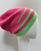 czapki damskie Czapka przejściowa cienka beanie smerf bawełna neon fluo 2