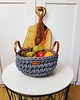 dekoracje świąteczne Świąteczny stalowy kosz ze sznurka bawełnianego " Bowl Basket" 3