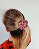 gumki do włosów Gumka jedwabna, scrunchie, frotka różowy beż MIDI 2