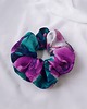 gumki do włosów Jedwabna frotka scrunchie morska 1