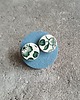 kolczyki ceramiczne Kolczyki ceramiczne w zielone kwiaty 1