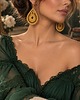 kolczyki chwosty Kolczyki chwosty Koronkowe złote lekkie 1