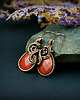 kolczyki wire wrapping Kolczyki z jaspisem 3