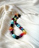 korale Boho style naszyjnik bajecznie kolorowy Uroczy prezent  handmade 7