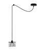 lampy wiszące Czarna lampa wisząca pająk z regulacją długości przewodu GALO LOFT L1 4