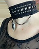 chokery Czarny choker naszyjnik gotycki z Kameą 2