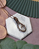 wisiory Miedziany wisiorek wire wrapping z dendrytem #244 2