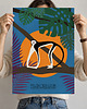 plakaty Plakat Fine Art giclee Gibon czarny. Polski New Look 2