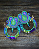kolczyki soutache Kolorowe kolczyki sutasz z ważkami 3