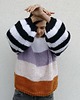 swetry damskie  Sweter kolorowe pasy 4