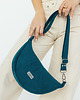 torby na ramię Mini ROGALIK z nubuku ekologicznego w kolorze TURKUSOWYM 4