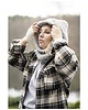 czapki damskie Kaptur Alpaka Boucle Grey 3