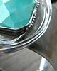 bransoletki wire wrapping Fasetowany chryzopraz    - BRANSOLETA MANKIET - CUFF 2