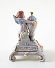 figurki i rzeźby Figuralny świecznik z puttem ceramika szkliwiona w stylu Art Deco Europa 4