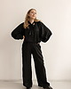 koszule damskie  Koszula z wiskozy black shirt print 1