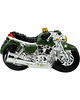 bombki Bombka choinkowa szklana ręcznie malowana: Militarny Motocykl Retro 1
