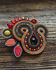 broszki Autumn Garden- broszka soutache 5