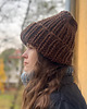 czapki damskie Zimowa czapka z wełny owczej i alpaki Lumi czekoladowy brąz 2