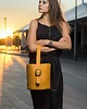 torby na ramię Torebka skórzana żółta Colette marki Bolsa 1