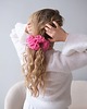 gumki do włosów Scrunchie Nasturcja, gumka do włosów, handmade 3