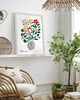 grafiki i ilustracje PLAKAT abstrakcyjny kwiaty Matisse kolorowy 2