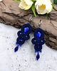 kolczyki soutache Anya kolczyki sutasz romantyczne małe lekkie granatowe 2
