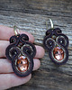 kolczyki soutache Czekoladowe kolczyki soutache 3