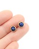 kolczyki wire wrapping Kolczyki sztyfty z lapis lazuli 3