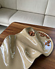 patery i talerze Ceramiczna taca na przekąski WAVY no. 4 TOFFEE 2