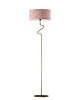 lampy podłogowe Czarna lampa stojąca do salonu do czytania MORONI VELUR 4