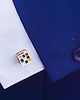 spinki do mankietów spinki do mankietów w kształcie kostki Rubika - elegancka biżuteria męska 3