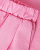 spodnie materiałowe damskie Lola - Różowe kuloty z lnem 1