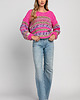swetry damskie  Lekki oversizowy kolorowy sweter F1842 sweetpink 2