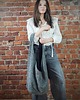 torby XXL Boogi Bag szara  torba hobo w stylu boho 7