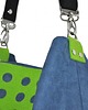 torby XXL Torba hobo XXL - kobalt, limonka 3