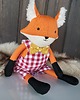 przytulanki dla niemowląt i dzieci Maskotka lis lisek 44cm z personalizacją na nóżce 1