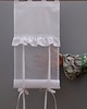 zasłony Firanowa roleta shabby chic LUNA, biała, szelki - na wymiar 5