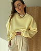bluza bez kaptura damska Bluza Cheer long butter yellow 1
