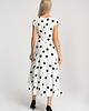 sukienki midi damskie BONA - biała sukienka w retro grochy 3