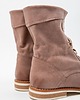botki damskie BOTKI SZNUROWANE WORKERY - SKÓRA NATURALNA - MODEL 424 - KOLOR CAPPUCCINO 5