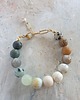 bransoletki z kamieni naturalnych Bransoletka FANABERIA KULKI labradoryt, howlit, jaspis, amazonit. akwamaryn 3