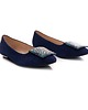 baleriny damskie Baleriny Skórzane - zamszowe (6713 ) 1